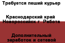 Требуется пеший курьер - Краснодарский край, Новороссийск г. Работа » Дополнительный заработок и сетевой маркетинг   